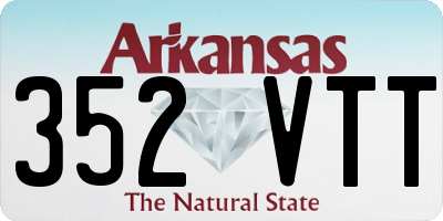AR license plate 352VTT