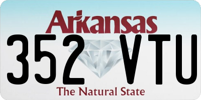 AR license plate 352VTU