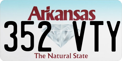 AR license plate 352VTY