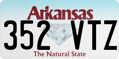 AR license plate 352VTZ