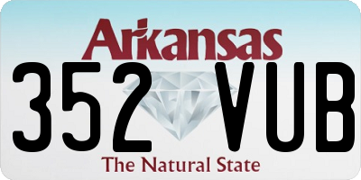 AR license plate 352VUB
