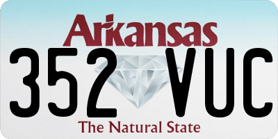 AR license plate 352VUC