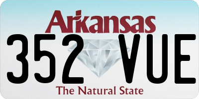AR license plate 352VUE