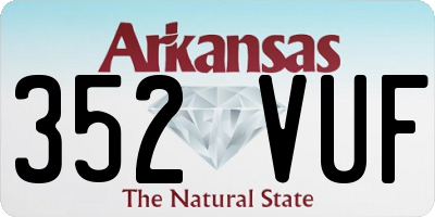 AR license plate 352VUF