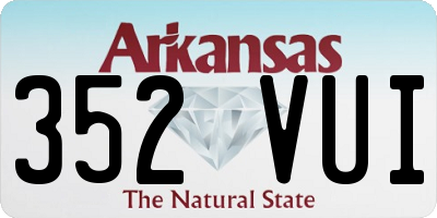 AR license plate 352VUI