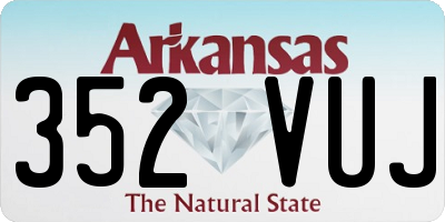 AR license plate 352VUJ