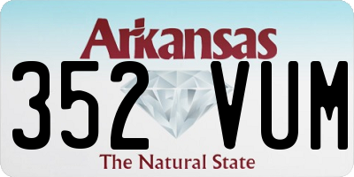 AR license plate 352VUM