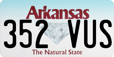 AR license plate 352VUS