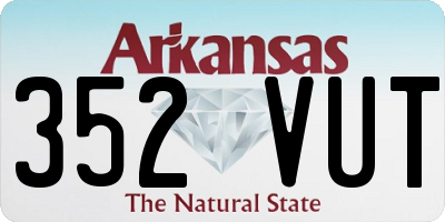 AR license plate 352VUT