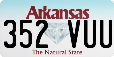 AR license plate 352VUU