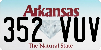 AR license plate 352VUV