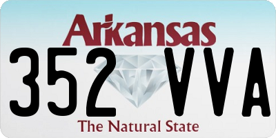AR license plate 352VVA