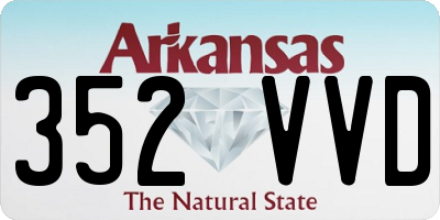AR license plate 352VVD