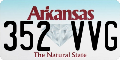AR license plate 352VVG