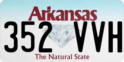 AR license plate 352VVH