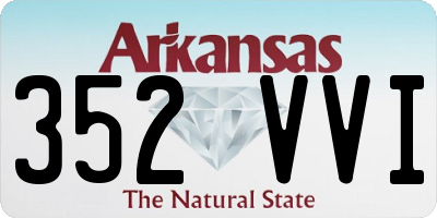 AR license plate 352VVI