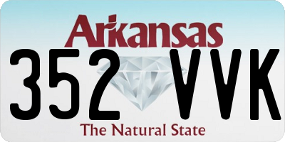 AR license plate 352VVK