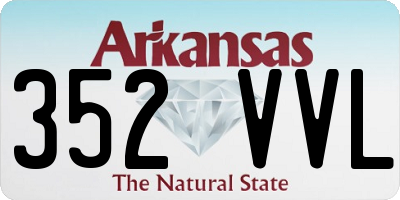 AR license plate 352VVL