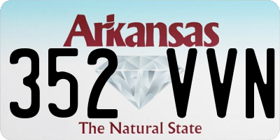 AR license plate 352VVN