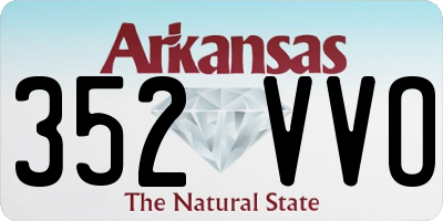 AR license plate 352VVO