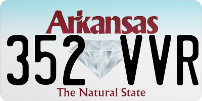 AR license plate 352VVR