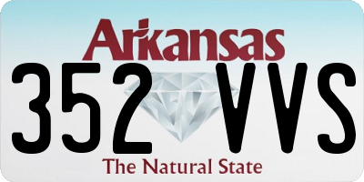 AR license plate 352VVS