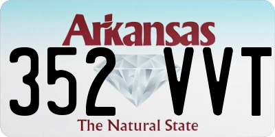 AR license plate 352VVT