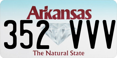 AR license plate 352VVV