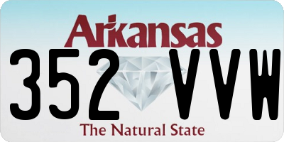AR license plate 352VVW