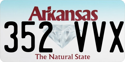 AR license plate 352VVX