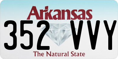AR license plate 352VVY