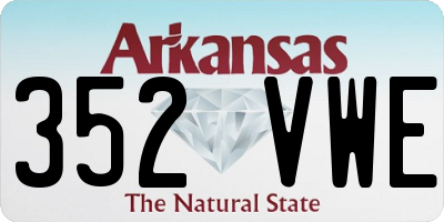 AR license plate 352VWE