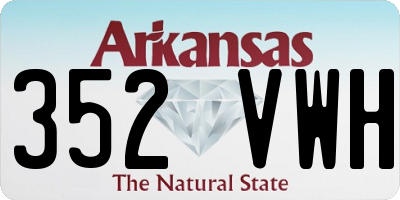 AR license plate 352VWH