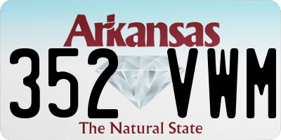 AR license plate 352VWM