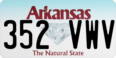 AR license plate 352VWV