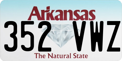 AR license plate 352VWZ