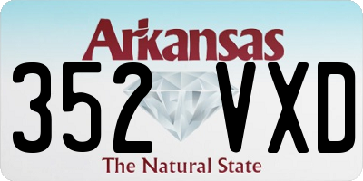 AR license plate 352VXD