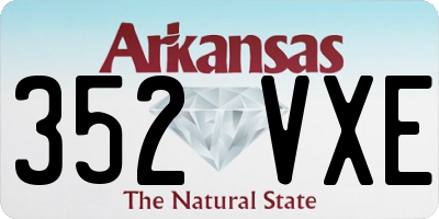 AR license plate 352VXE
