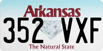 AR license plate 352VXF