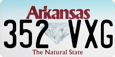 AR license plate 352VXG