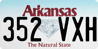 AR license plate 352VXH