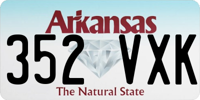 AR license plate 352VXK
