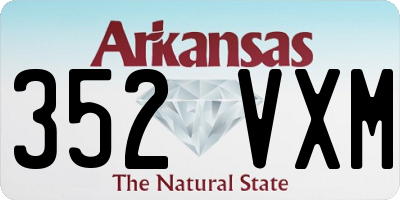 AR license plate 352VXM
