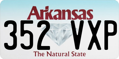AR license plate 352VXP