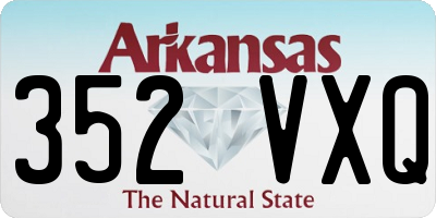 AR license plate 352VXQ