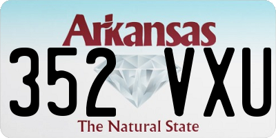 AR license plate 352VXU