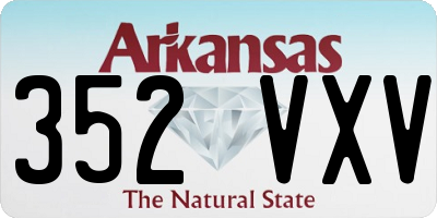 AR license plate 352VXV
