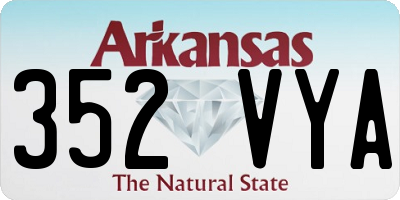 AR license plate 352VYA