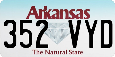 AR license plate 352VYD