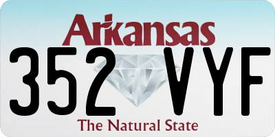 AR license plate 352VYF